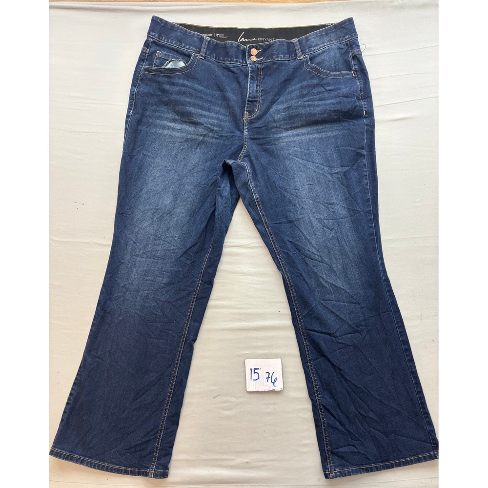 Lane Bryant Tighter Tummy Bootcut Jeans Dark Wash Plus Size 22 Regular